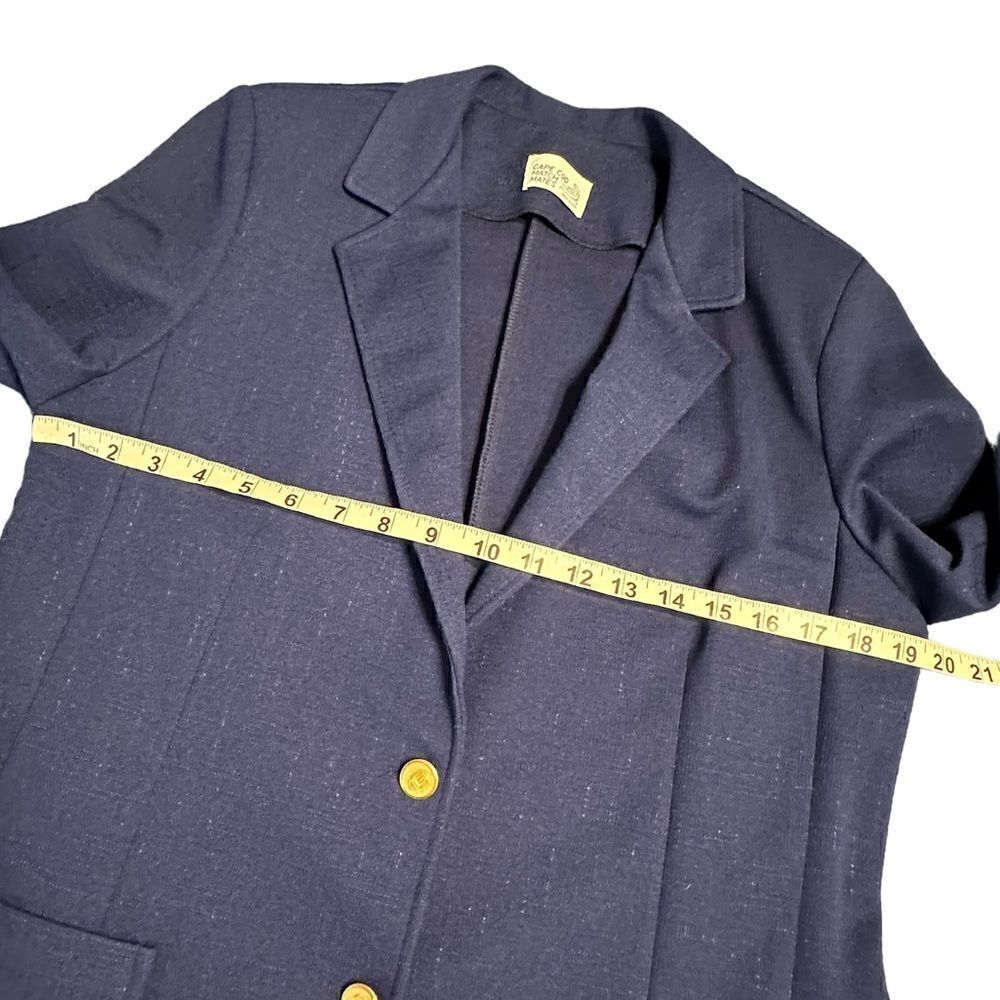 Vintage 80s Cape Cod Match Mates Blue Pants Suit - Picture 15 of 15
